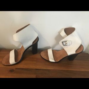 Vince Nicole ankle strap sandal white